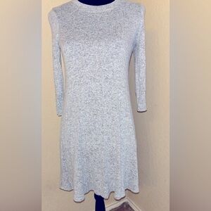 Fortune + Ivy Gray Knit A-Line Dress, Size XS